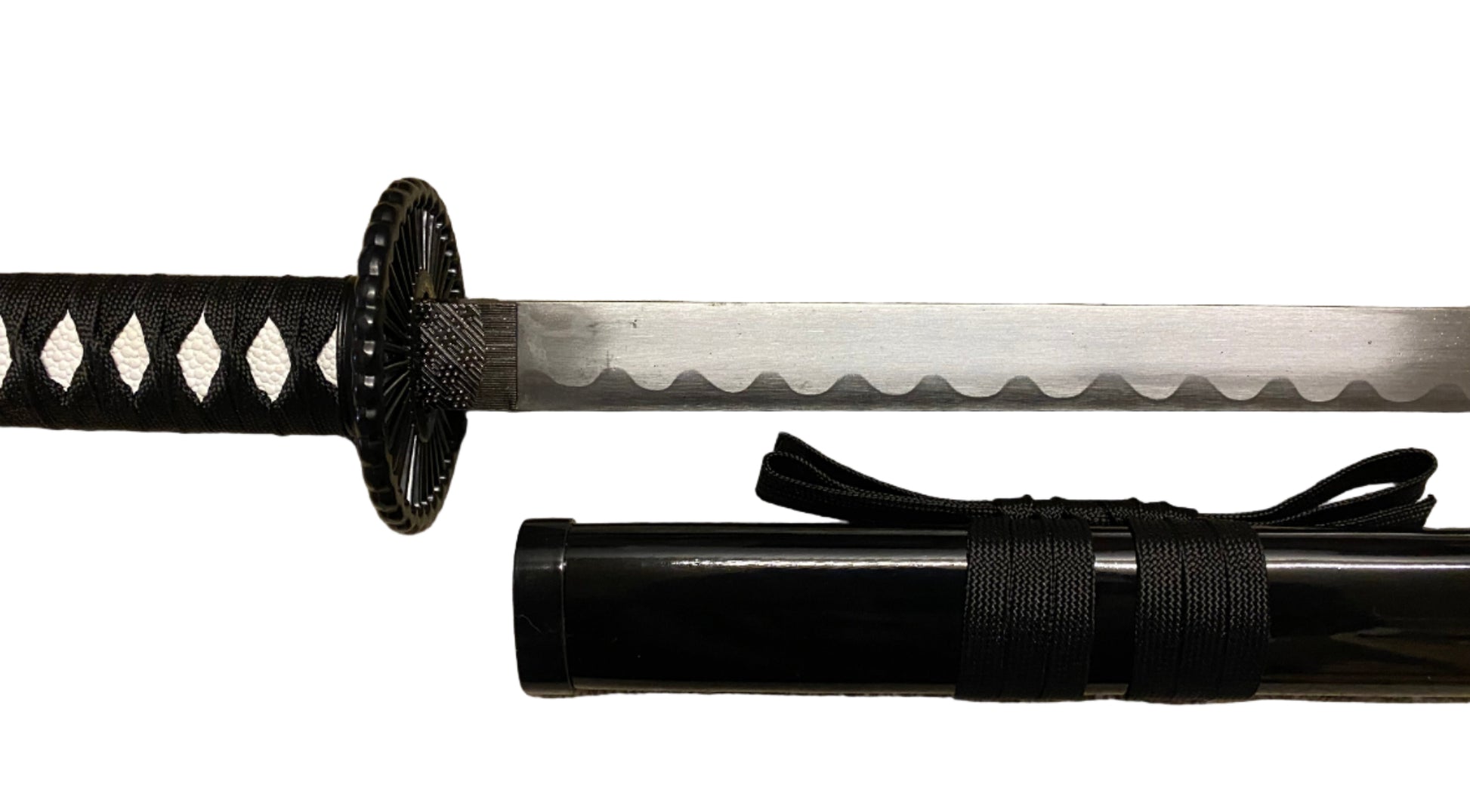 Sword with sheath on a white background
