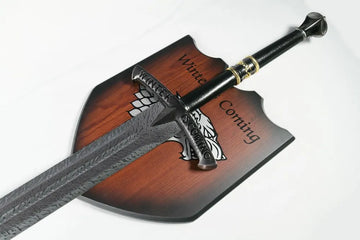 Sword on a grey background