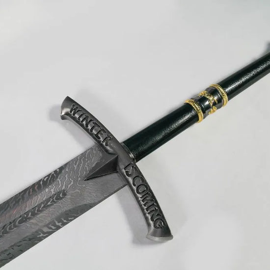 Sword on a Grey Background