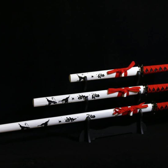 Red & Black Ninja Samurai Sword Set