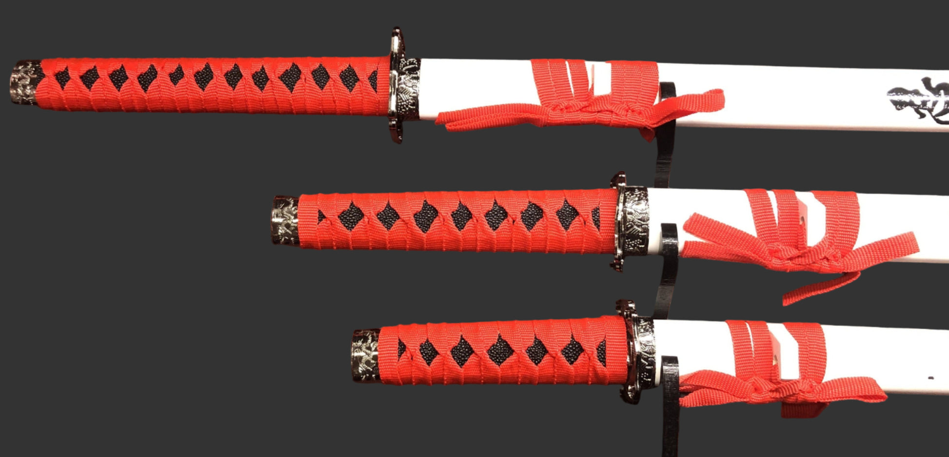 Red & Black Ninja Samurai Sword Set