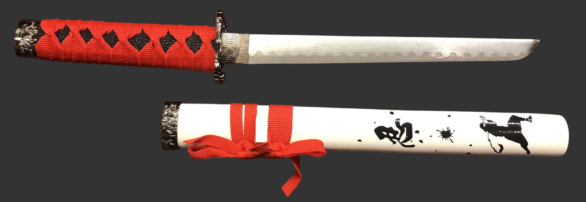 Red & Black Ninja Samurai Sword Set