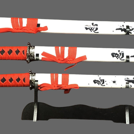 Red & Black Ninja Samurai Sword Set