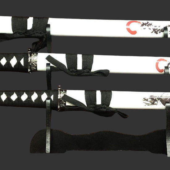 White & Black Samurai Sword Set