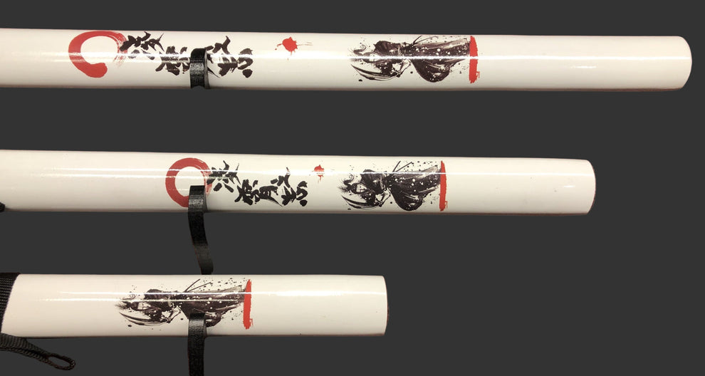 White & Black Samurai Sword Set