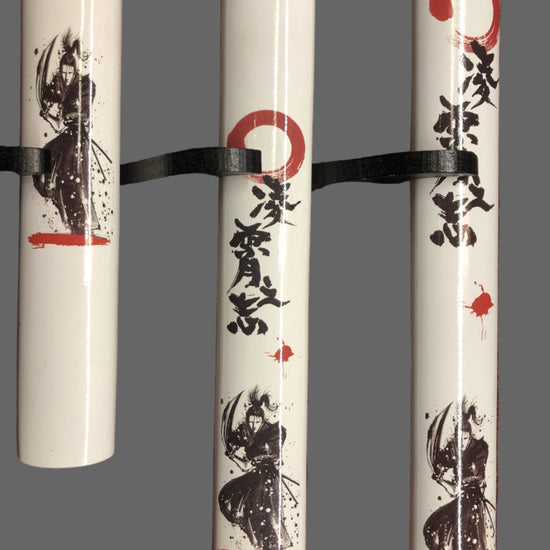 White & Black Samurai Sword Set
