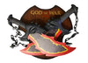 Kratos Fire Red Blades of Chaos God of War