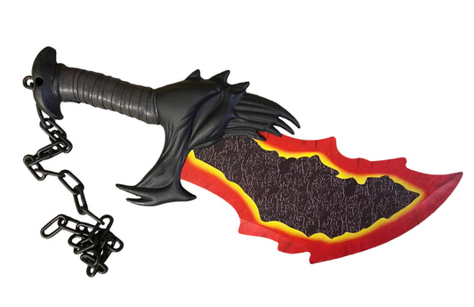 Kratos Fire Red Blades of Chaos God of War