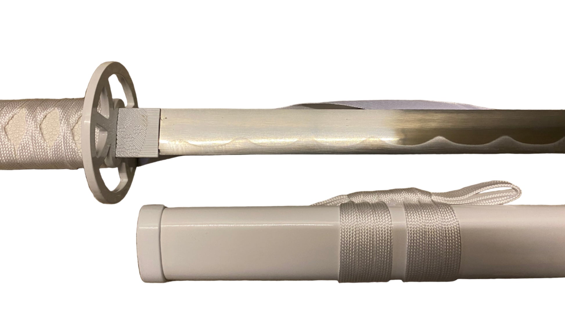 Sword with sheath on a white background