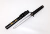 Sword with black sheath on a white background