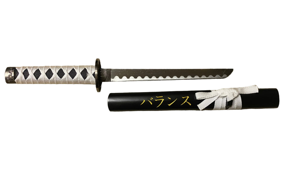 Sword with sheath on a white background