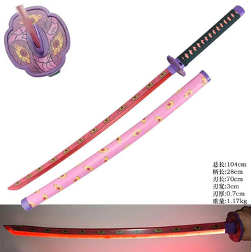 Kizuki Kokushibo Flesh | Demon Slayer | Metal | Light Up | Katana Sword