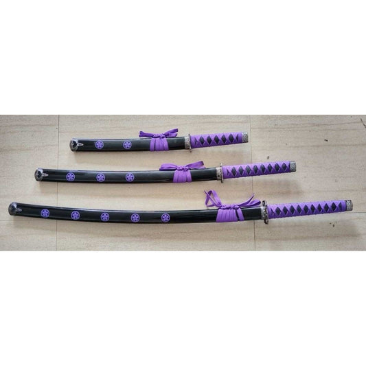 Purple Warrior Samurai Sword Set