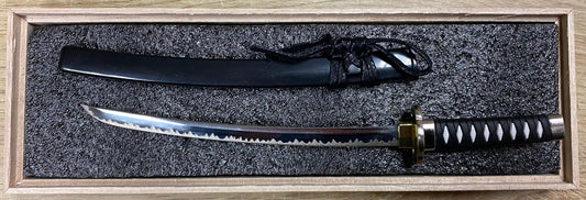 Dark Black Katana Letter Opener Sword