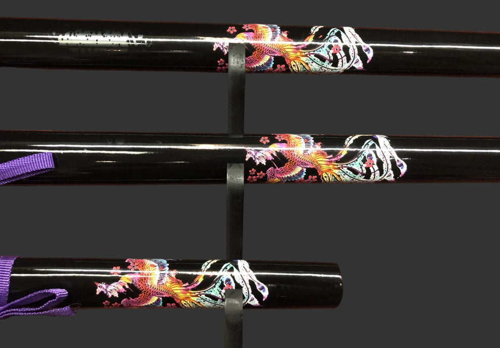 Purple Dragon Samurai Sword Set