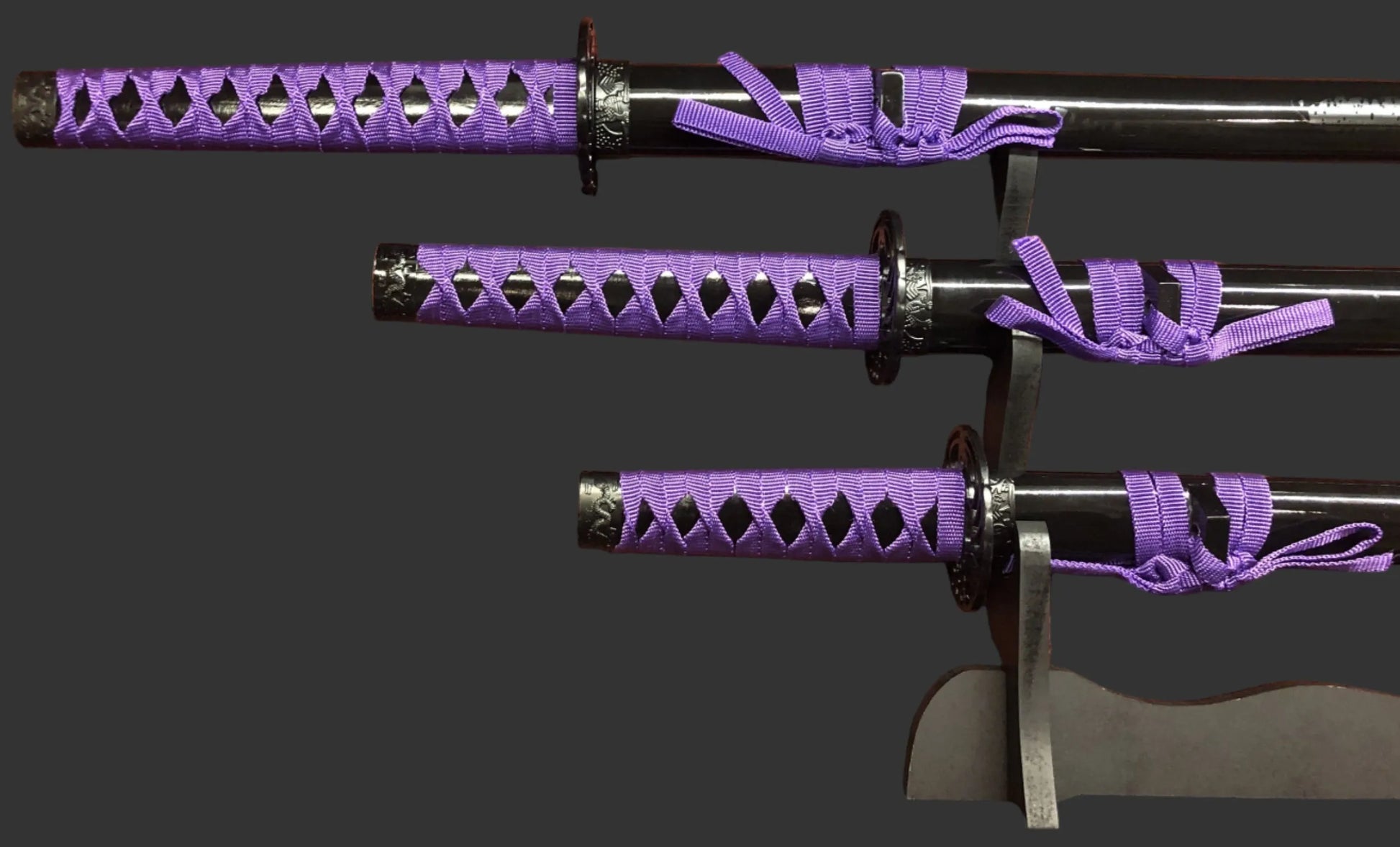 Purple Dragon Samurai Sword Set