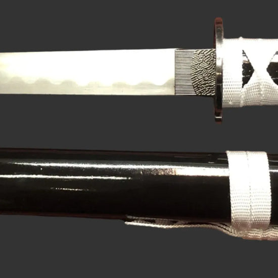 Black & White Dragon Samurai Sword Set
