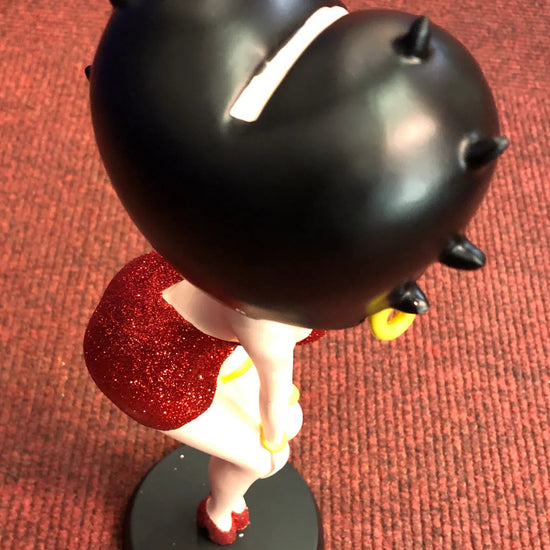 Betty Boop Figurine | Red Glitter Classic Pose