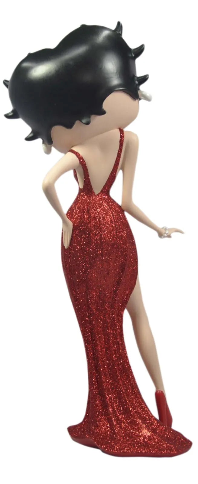 Betty Boop Figurine | Red Glitter Evening Dress