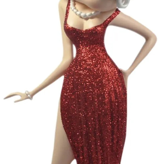 Betty Boop Figurine | Red Glitter Evening Dress