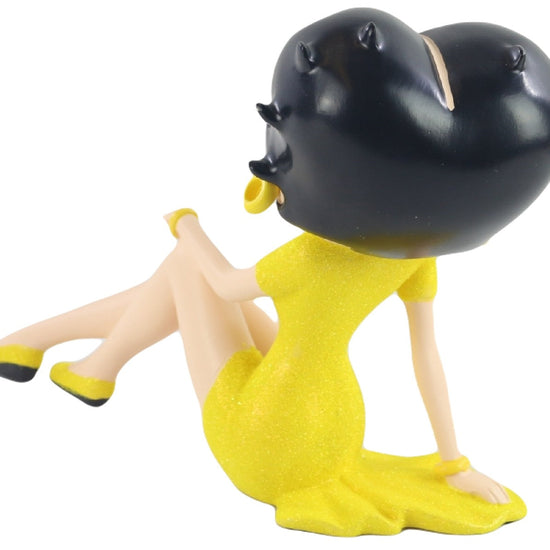 Betty Boop Figurine | Yellow Glitter Demure