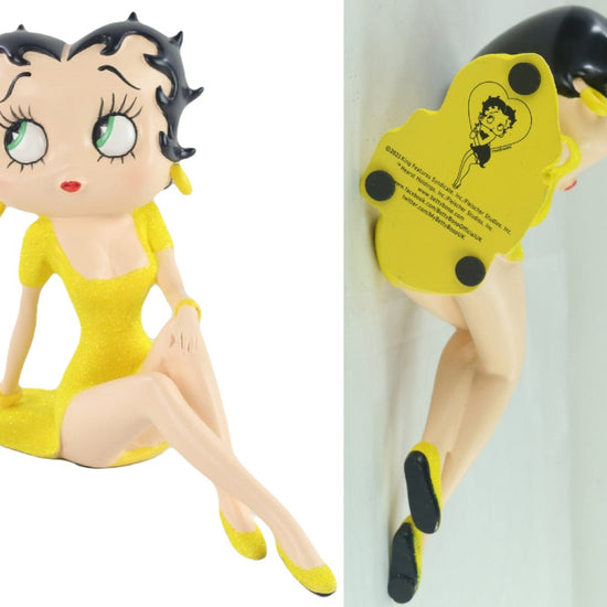 Betty Boop Figurine | Yellow Glitter Demure
