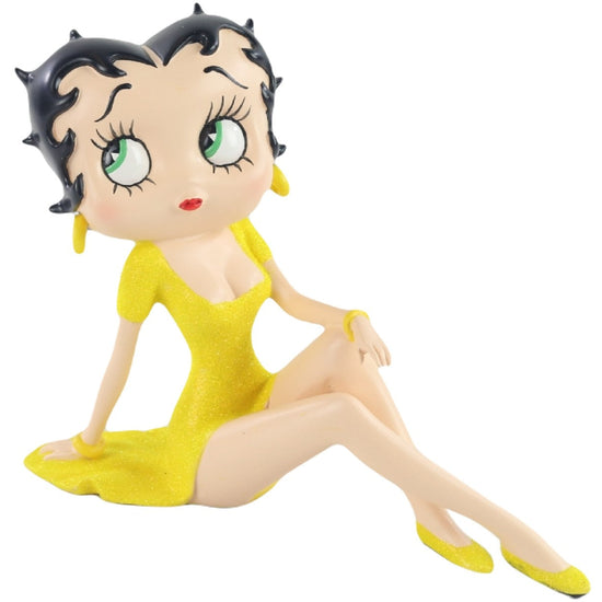 Betty Boop Figurine | Yellow Glitter Demure