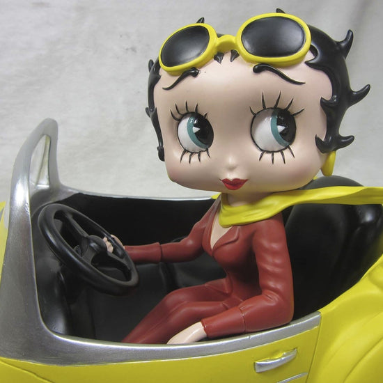 Betty Boop Figurine | Yellow Sports Car