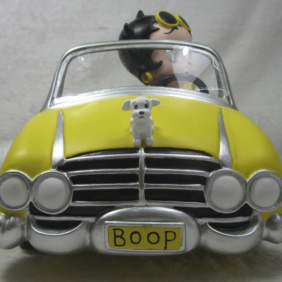 Betty Boop Figurine | Yellow Sports Car
