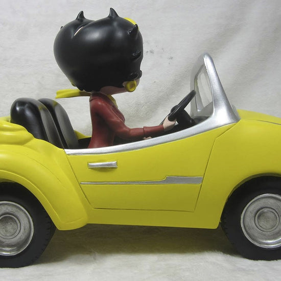 Betty Boop Figurine | Yellow Sports Car