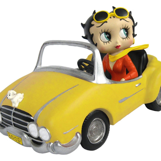 Betty Boop Figurine | Yellow Sports Car