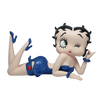 Betty Boop Blue Glitter Lying Figurine