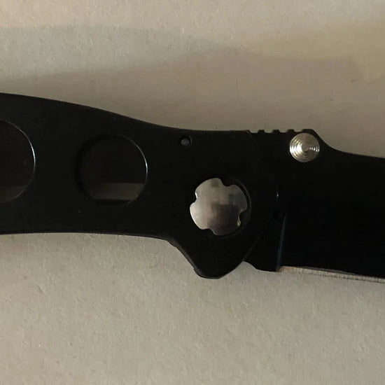 Black Four Hole Lock Knife