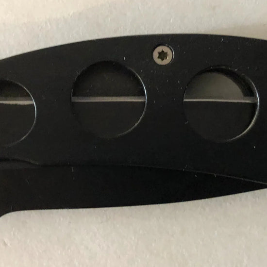 Black Four Hole Lock Knife