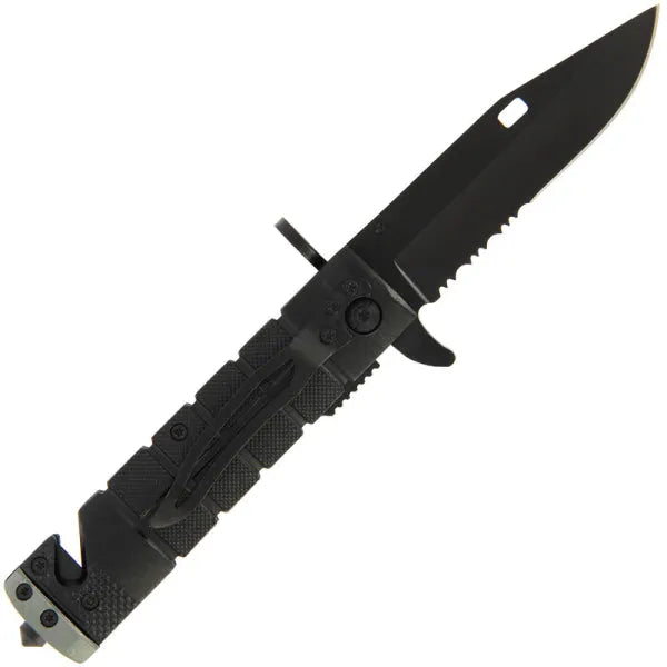 Black Survival Lock Knife