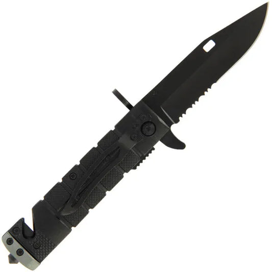 Black Survival Lock Knife