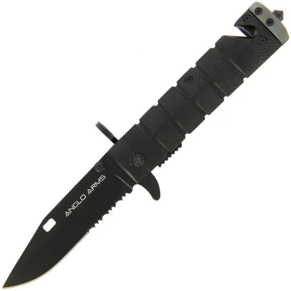Black Survival Lock Knife