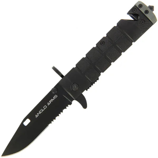 Black Survival Lock Knife