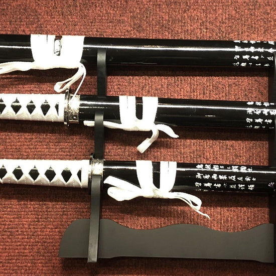 Black & White Dragon Samurai Sword Set