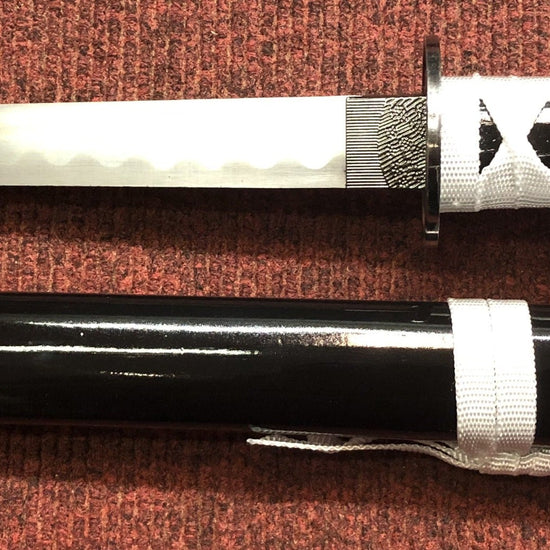 Black & White Dragon Samurai Sword Set
