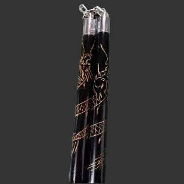Black Dragon Wood Nunchucks