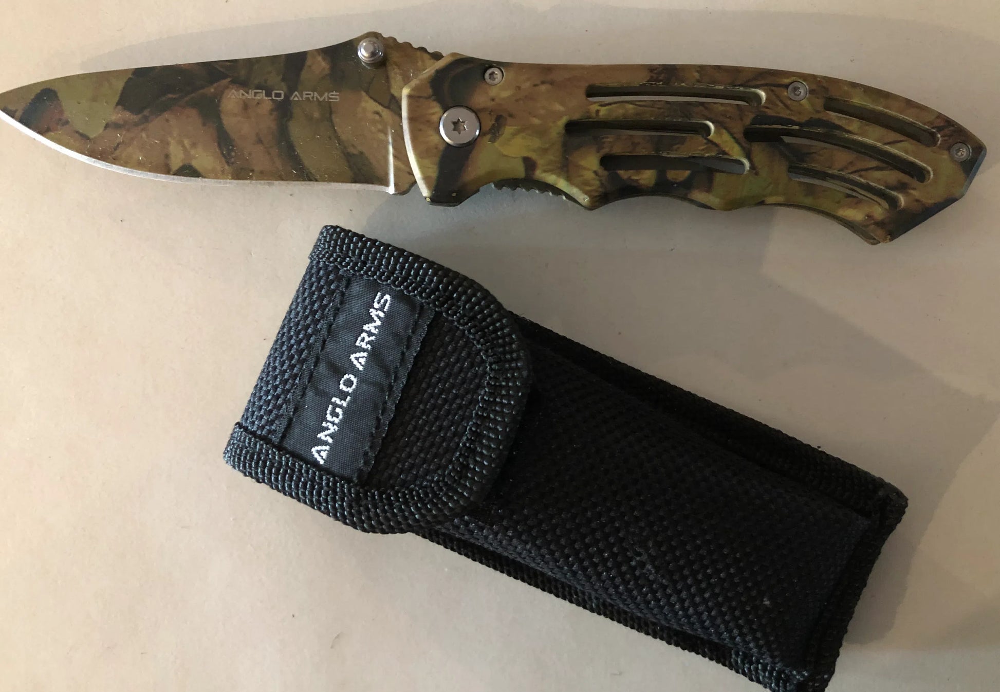 Camo Forest Lock Knife