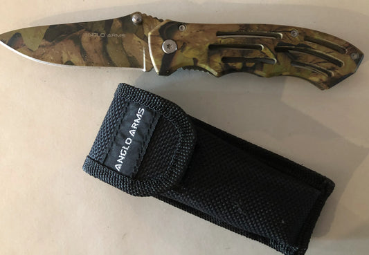 Camo Forest Lock Knife