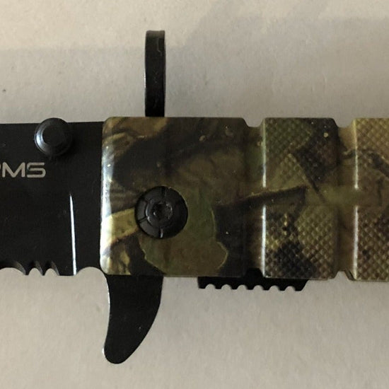 Camo Survival Lock Knife