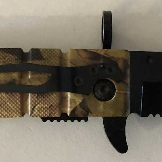 Camo Survival Lock Knife