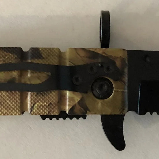 Camo Survival Lock Knife