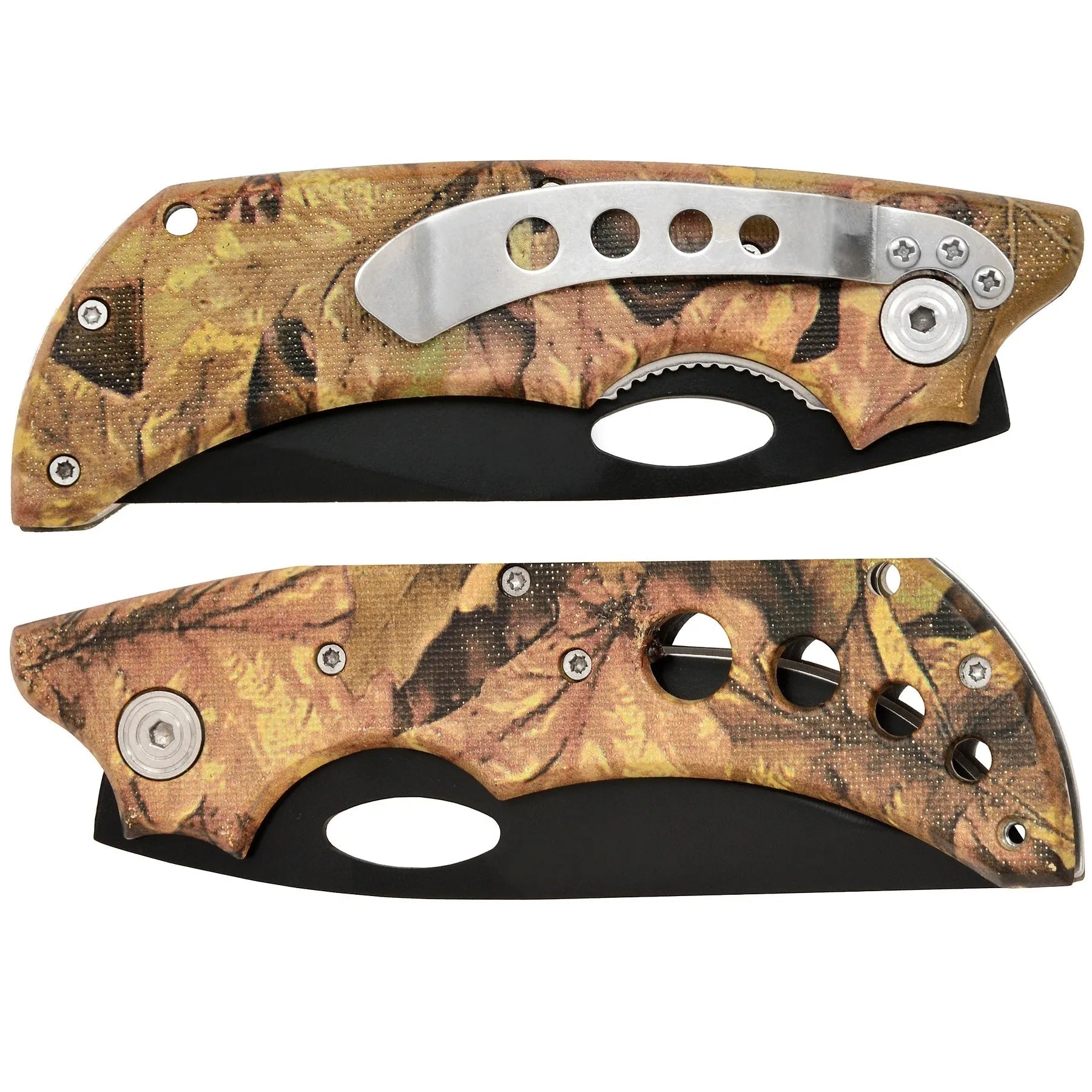 Camo Tree Effect Lock Knife