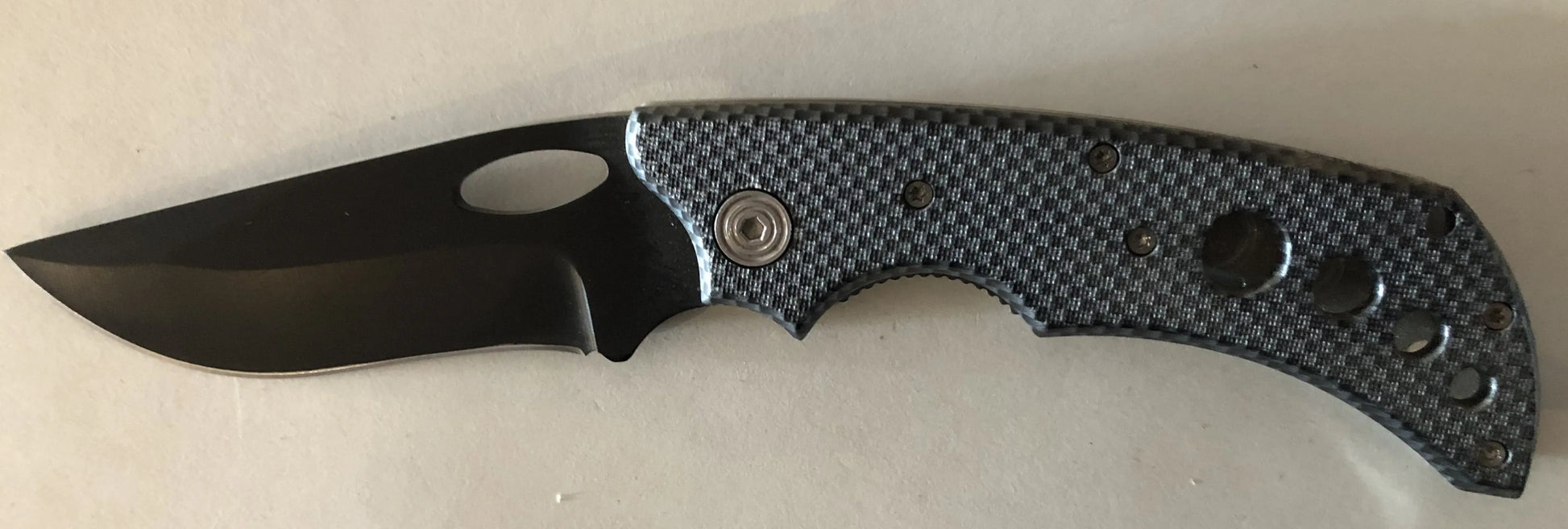 Carbon Fibre Effect Lock Knife