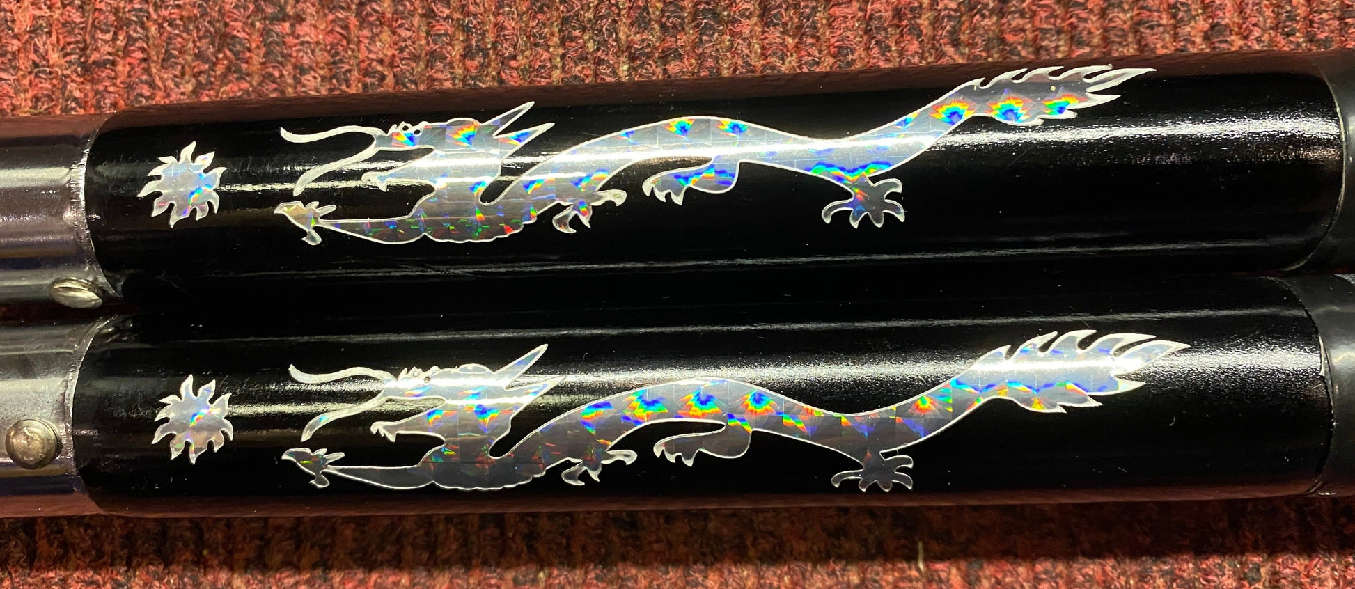 Dragon Wrapped Wooden Nunchucks