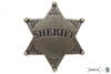 Sheriff Star Six Point Metal Badge